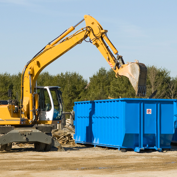 are there any restrictions on where a residential dumpster can be placed in Lima